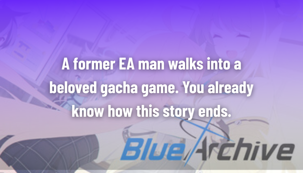 Feature image for article for Blue Archive and Fuck EA